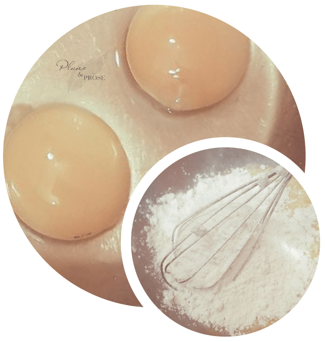 Préparation des mini cakes salés aux olives et comté