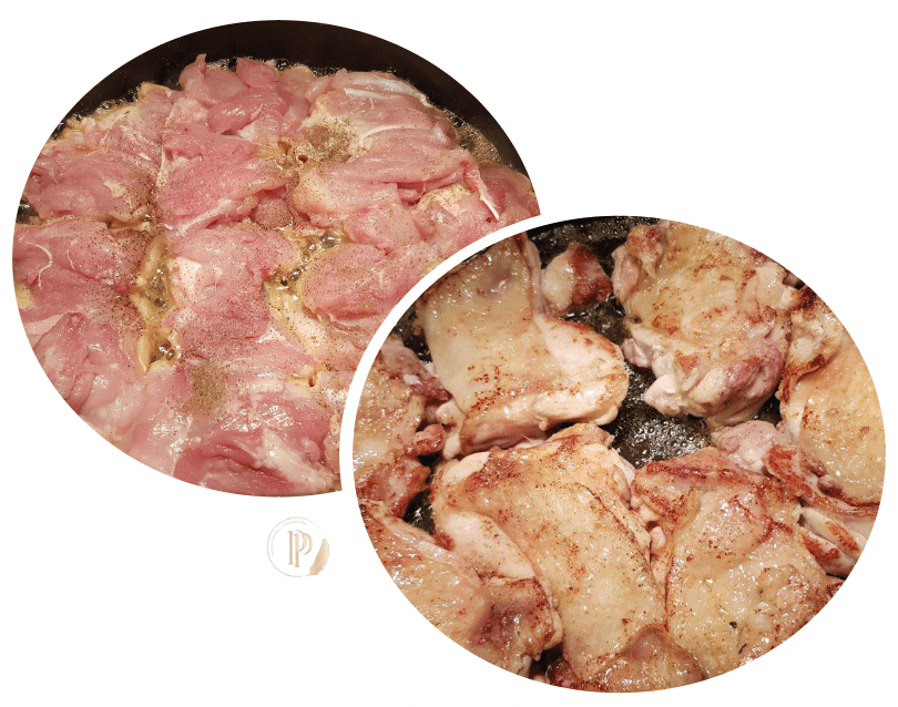 Préparation du Poulet au Maroilles