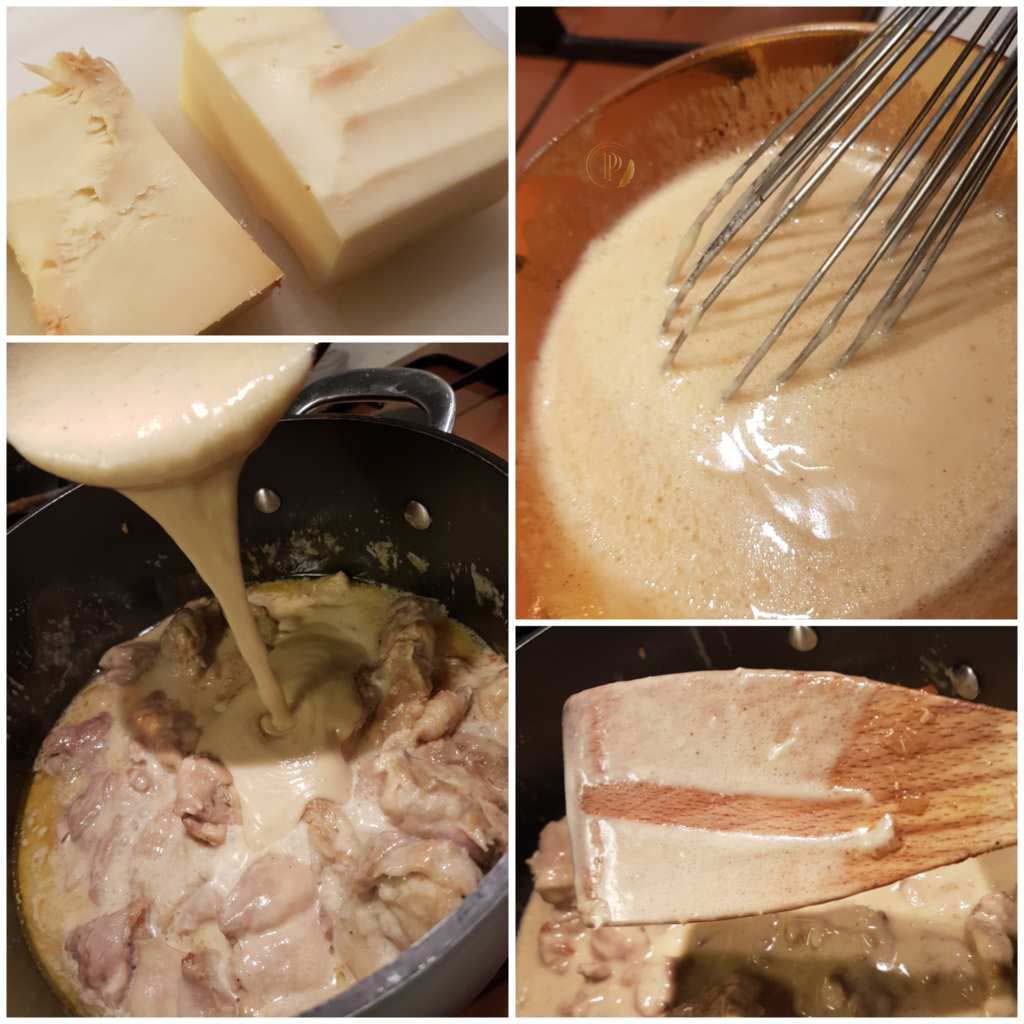 Préparation du Poulet au Maroilles
