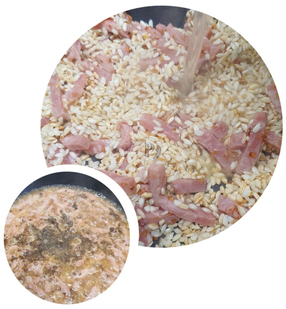Préparation du Risotto au Roquefort