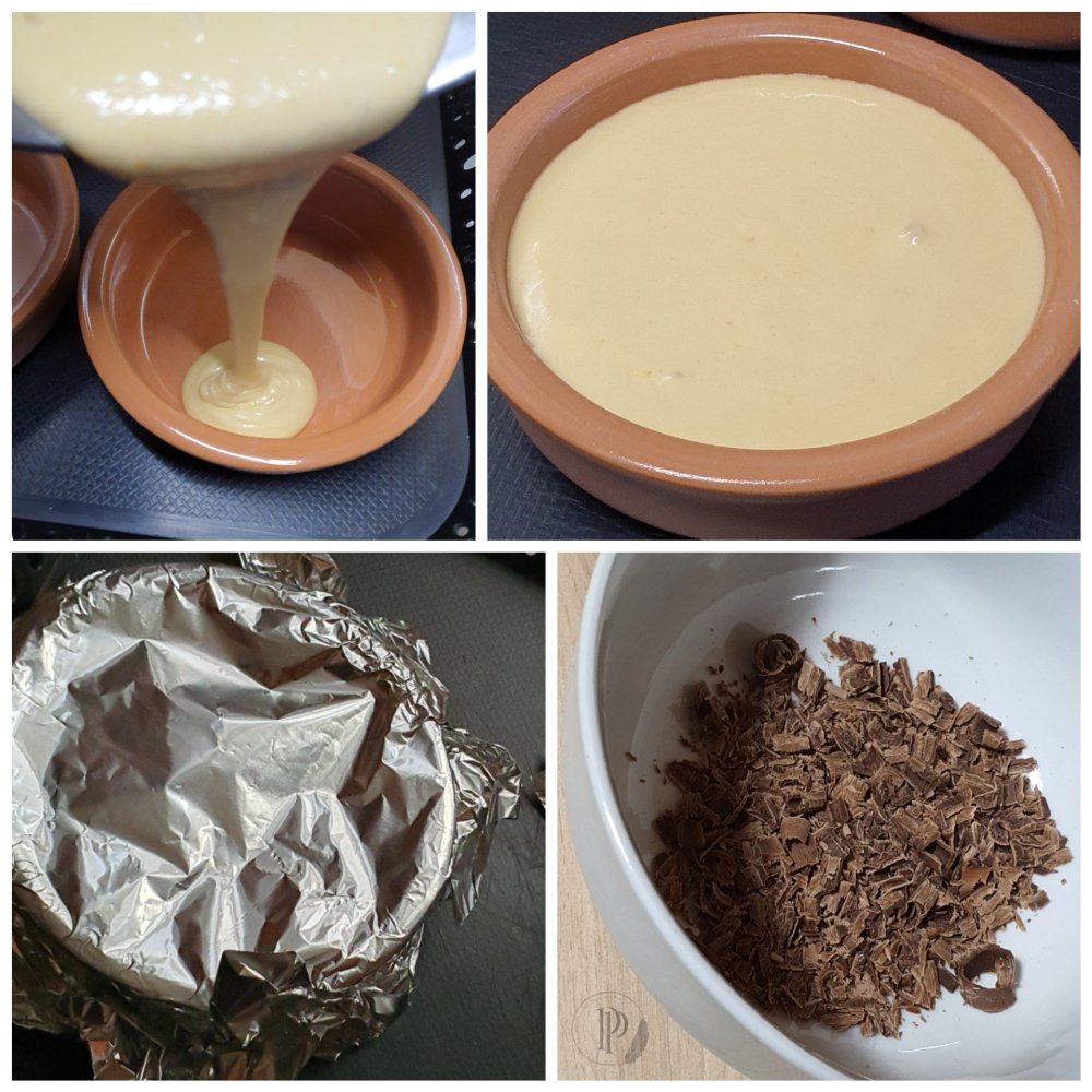 Préparation du pudding à l'érable