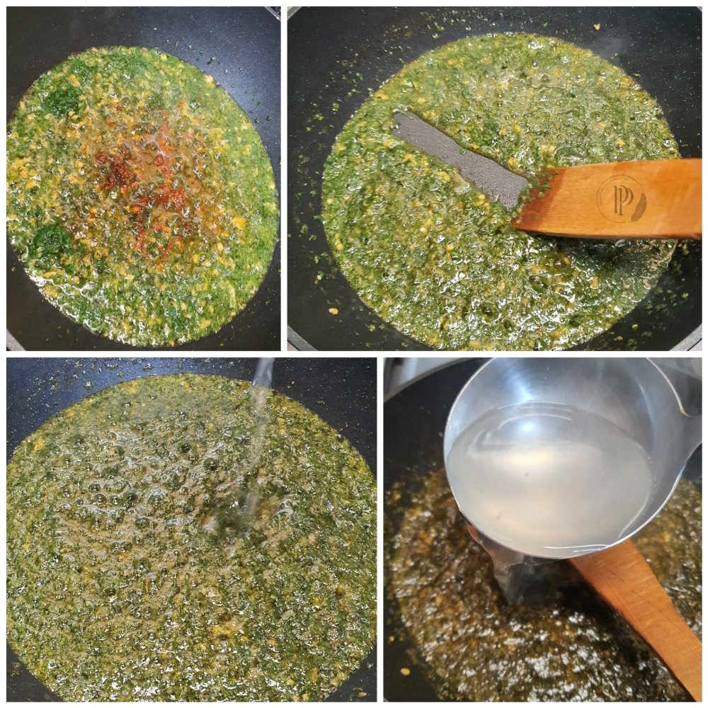 Préparation des "Spaghetti aglio e olio" ou les "Spaghetti ail et huile d'olive"